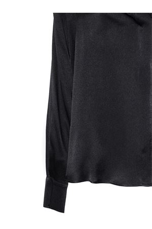 Blusa in seta nera con cappuccio SEMI COUTURE | Y6SM14Y690